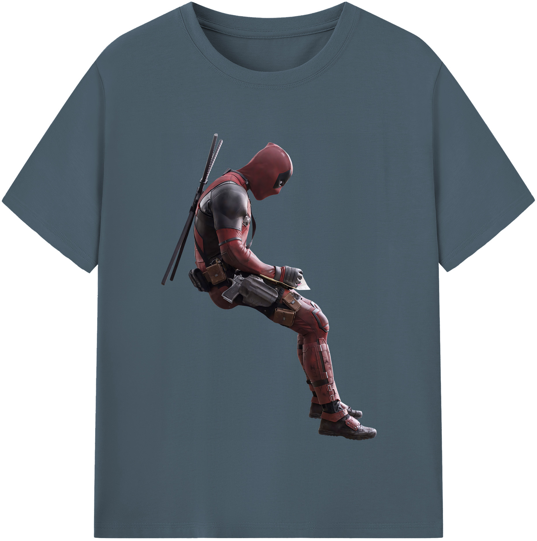 （画像用） Deadpool デッドプール 綿100％半袖Tシャツ（フロントプリント）